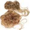 ARTSEWPLY 2pcs Messy Bun Hairpiece Curly Updo Extensions for Effortless Chignon Look Made High Temperature for Weddings Dates and Everyday Style view 1