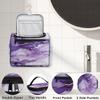 Adornori Purple Marble Travel Toiletry Bag for Men and Women, Large Hanging Makeup Bag Organizer Toiletries Bag for Travel, Cosmetic Bag with Handle view 3