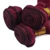 99J Human Hair Bundles Burgundy Body Wave 3 Bundles 14 14 14 inch Red Body Wave Human Hair Weave Bundle 99j Color view 4