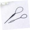 ARTSEWPLY 4pcs Portable Bun Hair Maker Set Stylish Braid Ponytail Clips for Design Lightweight and Styling Tools for Home Salon Use view 4