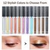 CoteMara Liquid Eyeshadows, Long-lasting Liquid Glitter-Eyeshadows Colorful Eye Shadows for Eye-Makeup (Purple) view 4