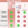 XANGNIER Ear Piercing Cleaner,Ear Piercing Cleaning Kit,Earring Hole Piercing Aftercare Cleaning Tool Set with 240pcs Disposable Ear Piercing Cleaner Floss,50pcs Cotton Swabs for Girls Women Men,Pink view 2