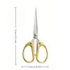 6.3 "Stainless Steel Office Scissors - Durable Multi-Purpose Shears for Home, School, Crafting & Office Use, Ergonomic Ambidextrous Design with Sharp Blades view 2