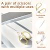 6.3 "Stainless Steel Office Scissors - Durable Multi-Purpose Shears for Home, School, Crafting & Office Use, Ergonomic Ambidextrous Design with Sharp Blades view 3