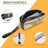 NTVOWPZO Leather Pencil Cases An Elegant Bowl Pen Pouch Travel Cosmetic Bag for Purse Portable Makeup Brush Bag Holder Coin Purse for Women Makeup Case Organizer view 4