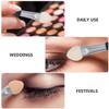 ARTSEWPLY 24pcs Dual-headed Eyeshadow Applicators Versatile Makeup Brushes for Eye Lip and Nose Contouring Easy Use Cosmetic Tools for Travel and Daily Use Random Color view 4