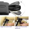 Aluminium Universal Massage Table Face Cradle Cushion, Adjustable Massage Chair Spa Bed Headrest Face Pillow Support, Elastic Memory Foam Face Pillow Set Massage Table Accessories Massage Equipment view 2