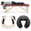 Aluminium Universal Massage Table Face Cradle Cushion, Adjustable Massage Chair Spa Bed Headrest Face Pillow Support, Elastic Memory Foam Face Pillow Set Massage Table Accessories Massage Equipment view 4