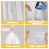 FDKYOEK 240 PCS Disposable Foot Tub Liner, Plastic Transparent Pedicure Liners Disposable Portable Foot Soaking Basin Cover Bags for Foot Bath Spa, Clear view 4
