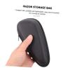 Ipetboom Portable Razor Case with Zipper Closure Hard Shell Travel Storage Bag for Safety Razors Waterproof and Shockproof for Men Go view 2