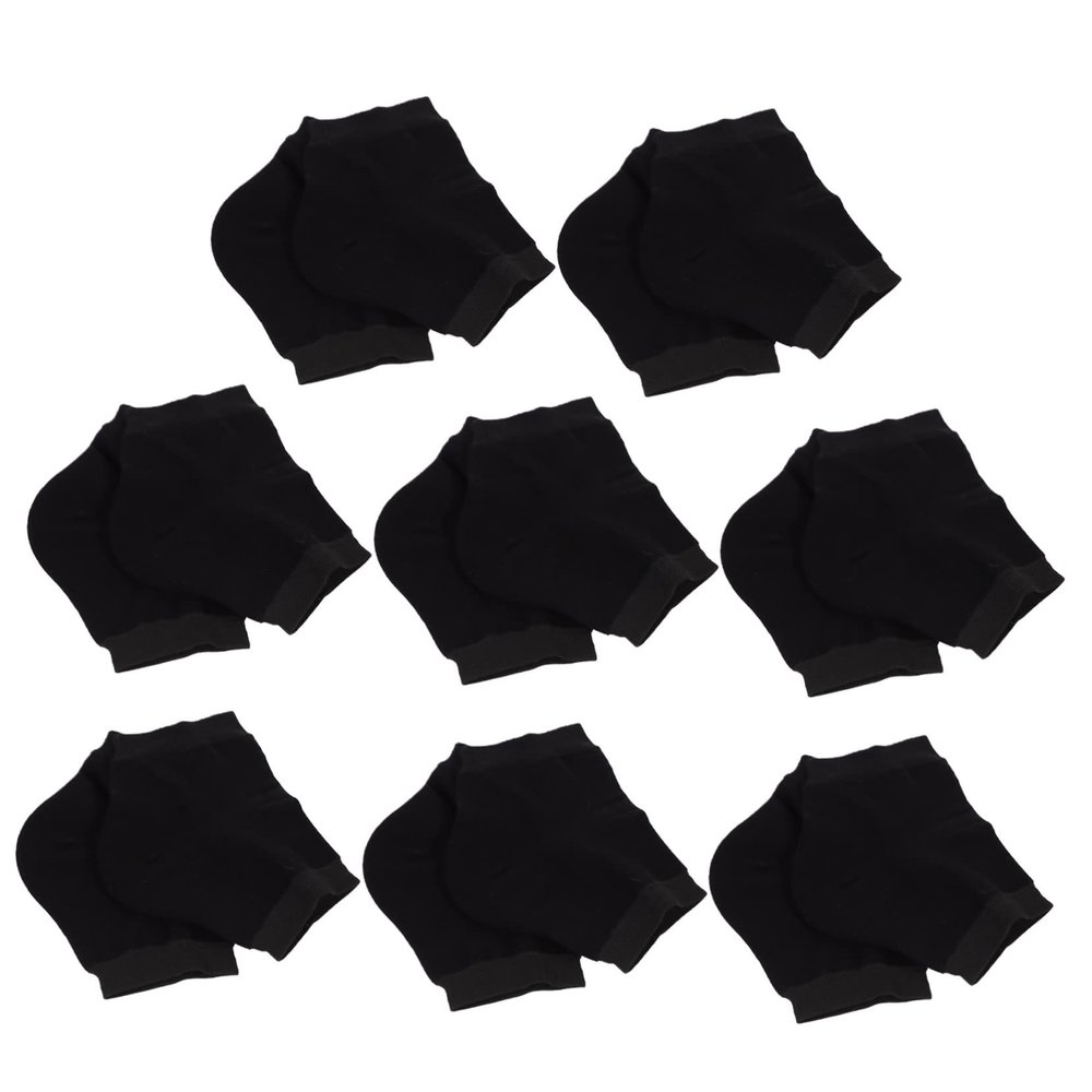 ARTSEWPLY 10 Pairs of Silicone Heel Socks for Cracked Heels Washable and Reusable Protectors Breathable Anti-Crack Foot Sleeves for Winter Use