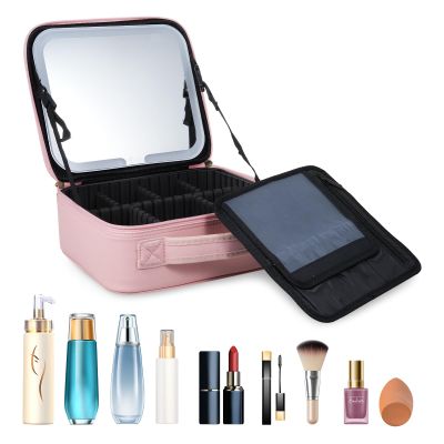 ACAGALA Makeup Bag Partition Organizer Large Capacity Travel Cosmetic Storage Bag