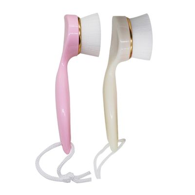 DECOMELODY 2pcs Long Handle Facial Cleaning Brush Soft Bristles Face Exfoliator for Gentle Massage