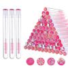 200 Pcs Lash Spoolies with Tube Pink Disposable Mascara Wands with Tube Set 100 Pcs Empty Mascara Tubes 100Pcs Portable Eyelash Spoolies for Eyelash Extensions Lash Applicator Tool view 1