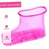 DONFAMDS 1pair Massage Bucket Boots for Foot Soaking Foot Washing Shoes for Easy to Use Massage Tool for Relaxation view 2