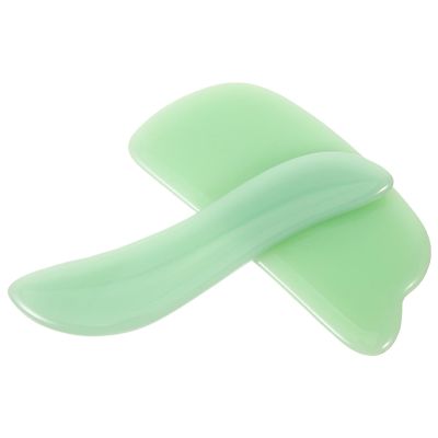 Beaupretty 2pcs Facial Guasha Scraping Tool for Massage and Beauty Compact Design for Easy Storage and Travel for Massage Suitable for Women