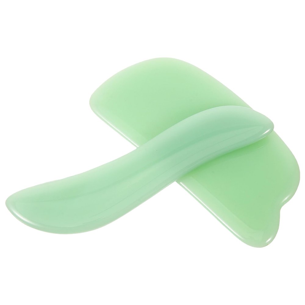 Beaupretty 2pcs Facial Guasha Scraping Tool for Massage and Beauty Compact Design for Easy Storage and Travel for Massage Suitable for Women