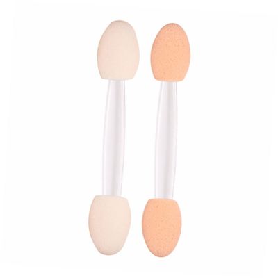 DECOMELODY 30pcs Double-ended Eyeshadow Brush Applicator Tool for Women Brush Heads for Natural to Dramatic Look White