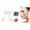 DECOMELODY 30pcs Double-ended Eyeshadow Brush Applicator Tool for Women Brush Heads for Natural to Dramatic Look White view 2