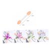 DECOMELODY 30pcs Double-ended Eyeshadow Brush Applicator Tool for Women Brush Heads for Natural to Dramatic Look White view 4