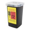 KIMISS Disposal Vane/Wing Container for Barbershop & Hair Salon  Shaving Knife Vane/Wing Disposal Box, Chemical, Safe & Convenient for Used, Plastic, Ideal Home (Black) view 3