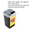 KIMISS Disposal Vane/Wing Container for Barbershop & Hair Salon  Shaving Knife Vane/Wing Disposal Box, Chemical, Safe & Convenient for Used, Plastic, Ideal Home (Black) view 4