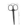 DECOMELODY Stainless Steel Round Tip Scissors for Hair Trimming 2pcs Eyebrow and Nose Hair Scissors Set for Men and Women Portable Grooming Tools view 2