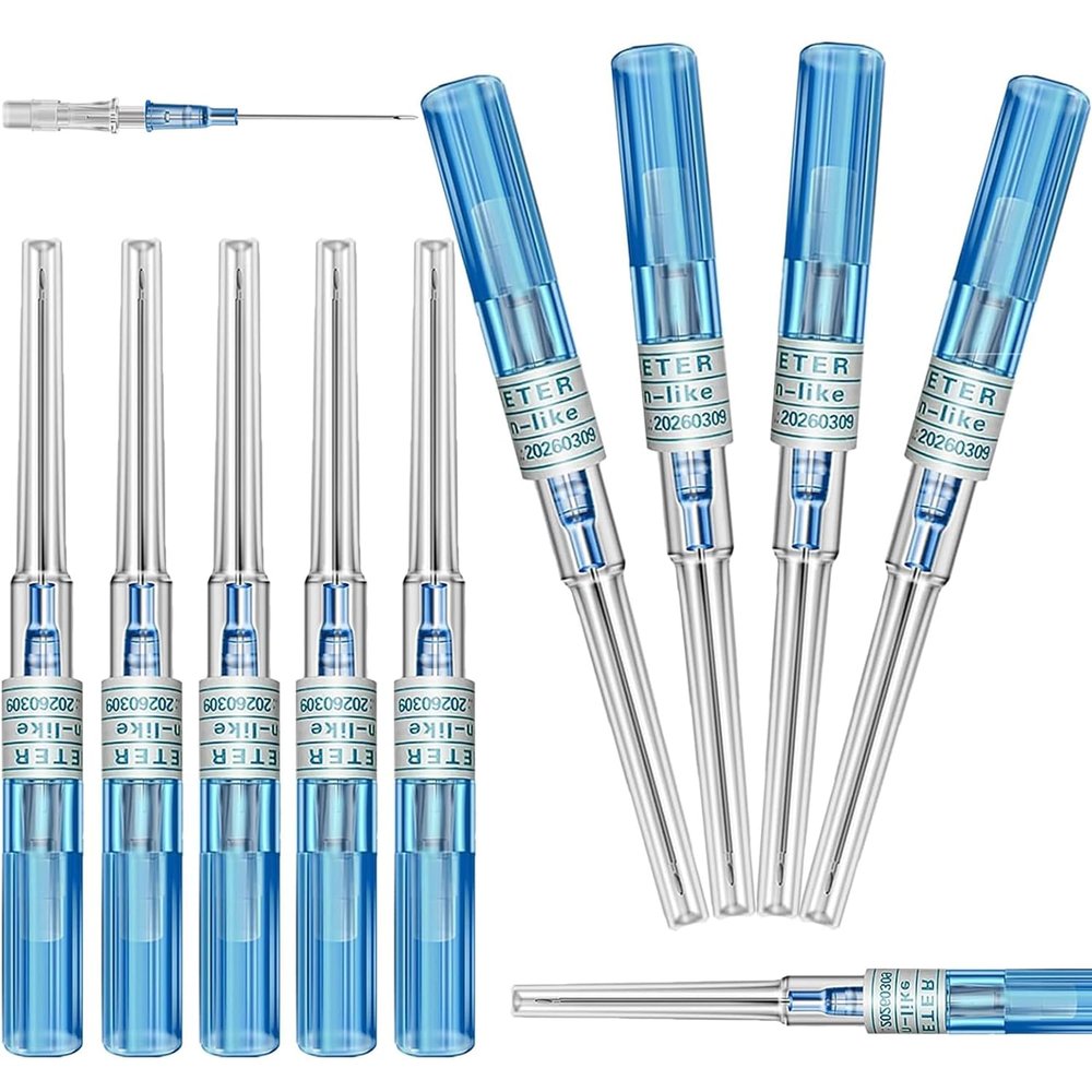 Catheter Piercing Needles - 6Pcs 22G Catheter Needles Cateter Para Catheter Hollow Needles for Ear Nose Belly Cartilage Piercing Needles - Professional Quality for Piercing Tool Supplies