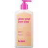 b.tan Dark Self Tanner Lotion | Glow Your Own Way, 1 Hour Express - Daily Quick Sunless Tanning Cream, Best Natural Bronze, Hydrating Vitamin C, Face & Body, No Fake Tan Smell, 8 Fl Oz view 1