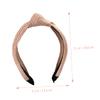 TOGEVAL 4pcs Knotted Headband Decorative Raffia Hairbands and Light for Parties Dances and Everyday Wear Chic and Stylish Hair Accessories for Women view 4