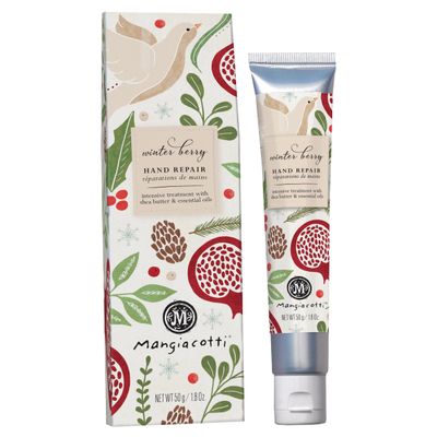 Mangiacotti Hand Repair Cream Shea Butter & Chamomile, Fast-Absorbing Moisturizer for Dry Hands, Made in USA, 1.8 oz, Winter Berry