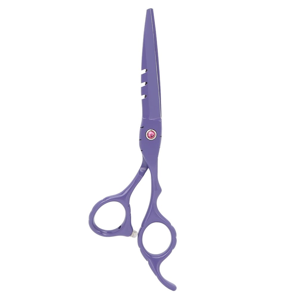 6 Inch Stainless Steel Beard Trimming Scissors, Tension Hairdressing Clippers, accurate for Neat Haircuts, Ergonomic, Ideal for Home Salon or Barber Use (Purple)