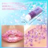 DAGEDA Purple Body Glitter Gel, Holographic Face Glitter Body Gel Rave Party Accessories, Chunky Glitters for Face Hair Nails, Cosmetic Laser Powder Festival Sequins Paint Makeup view 2