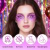 DAGEDA Purple Body Glitter Gel, Holographic Face Glitter Body Gel Rave Party Accessories, Chunky Glitters for Face Hair Nails, Cosmetic Laser Powder Festival Sequins Paint Makeup view 4