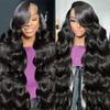 13x6 Body Wave Lace Front Wigs Human Hair Hd Lace Frontal Wigs Human Hair Pre Plucked For Women Natural Black Wig Glueless Body Wave Wig 24inch view 1