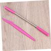 Healeved 2pcs Facial Hair Remover and Eyebrow Razor Set Spring Epilator for Women for Face Cheeks and Upper Lip Hair Removal Pink view 2