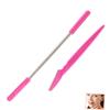 Healeved 2pcs Facial Hair Remover and Eyebrow Razor Set Spring Epilator for Women for Face Cheeks and Upper Lip Hair Removal Pink view 4