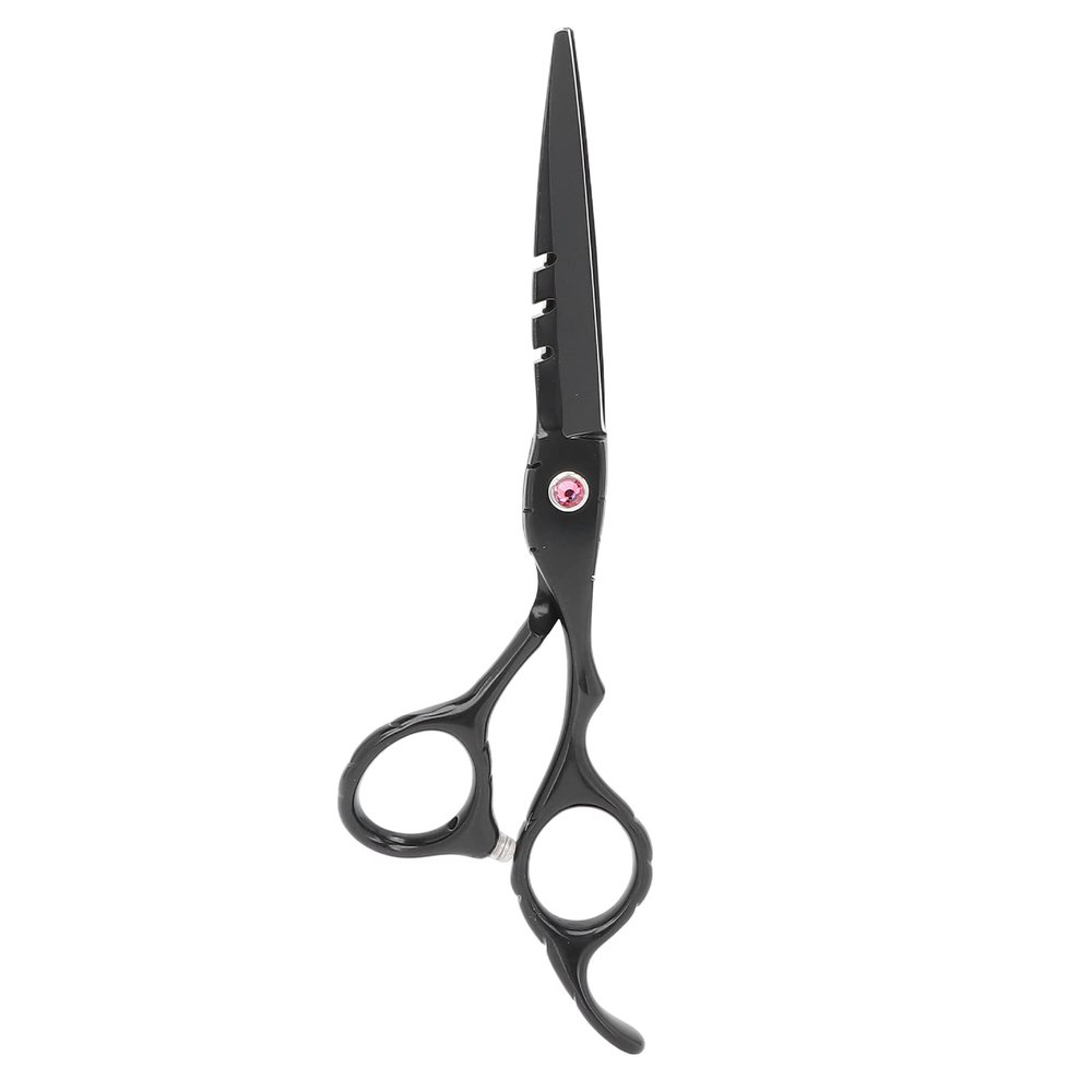 6 Inch Stainless Steel Beard Trimming Scissors, Tension Hairdressing Clippers, accurate for Neat Haircuts, Ergonomic, Ideal for Home Salon or Barber Use (Black)
