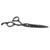 6 Inch Stainless Steel Beard Trimming Scissors, Tension Hairdressing Clippers, accurate for Neat Haircuts, Ergonomic, Ideal for Home Salon or Barber Use (Black) view 3