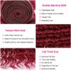 34 34 34 inch 99j Human Hair Bundles Burgundy Deep Wave 3 Bundles Vinmdonm Red Bundle Human Hair Extensions 300g view 3