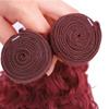 34 34 34 inch 99j Human Hair Bundles Burgundy Deep Wave 3 Bundles Vinmdonm Red Bundle Human Hair Extensions 300g view 4