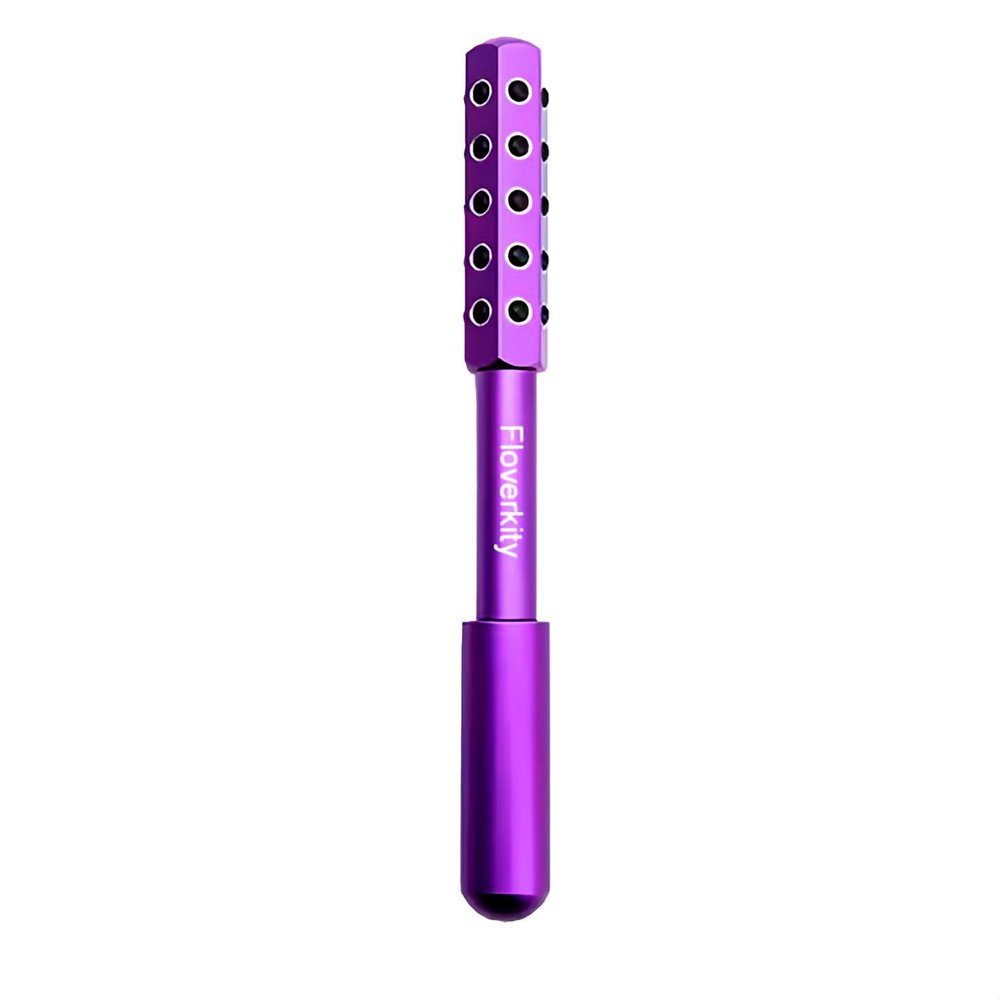 Floverkity Beauty Sculptor Roller 30 Germanium Massage Nodes for Facial Massager & Glow | Compact Beauty Tool for Lifting and Skin Care,Facial Roller (Purple, 1 PCS)