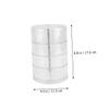 ABOOFAN 2pcs Multi-tier Rotating Makeup Organizer Transparent Storage Box for Cosmetics Jewelry Space-saving Vanity Holder Easy view 2