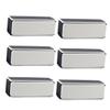VALICLUD 6Pcs Four Sided Nail Durable Board Nail Files for Natural Nails Soft Sponge Nail Sanding Blocks for DIY Manicure Portable Nail Tools Grey view 1
