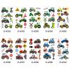 10 Sheets Tractor Temporary Tattoos for Kids,Farm & Construction Themed Party Supplies, Birthday Decorations, Tattoo Stickers for Boys & Girls, Classroom Rewards, Carnival Prizes view 2