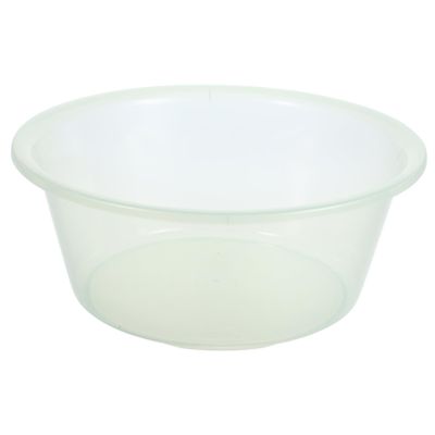 Alipis Transparent Wash Basin Modern Minimalist Plastic Foot Soaking Tub Versatile Dish Pan for Face Washing Foot Bath Compact Design for Home Travel Use