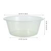 Alipis Transparent Wash Basin Modern Minimalist Plastic Foot Soaking Tub Versatile Dish Pan for Face Washing Foot Bath Compact Design for Home Travel Use view 2