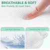 Bathland Bath Pillows for Tub - Luxury Bathtub Pillow Neck, Head, Back Support, Soft 4D Mesh Fabric and Non-Slip Suction Cups & Quick Dry, Fits All Tubs, Bath Soaking Accessories Spa Gifts, White view 3