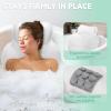 Bathland Bath Pillows for Tub - Luxury Bathtub Pillow Neck, Head, Back Support, Soft 4D Mesh Fabric and Non-Slip Suction Cups & Quick Dry, Fits All Tubs, Bath Soaking Accessories Spa Gifts, White view 4