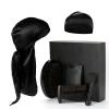 Black Curly Handle Beard Brush Set Beard Care 6 Piece Set Men's Styling Beard Comb Cleaning Tools view 1